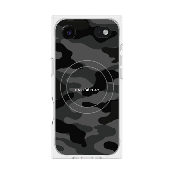 プレミアムスクエアケース with MagSafe［ Camouflage - Black ］