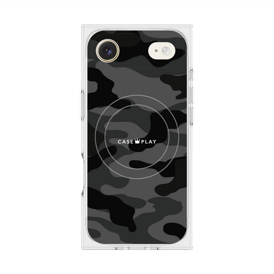 プレミアムスクエアケース with MagSafe［ Camouflage - Black ］