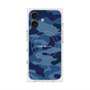 プレミアムスクエアケース with MagSafe［ Camouflage - Blue ］