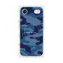 プレミアムスクエアケース with MagSafe［ Camouflage - Blue ］