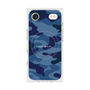 プレミアムスクエアケース with MagSafe［ Camouflage - Blue ］