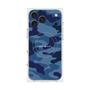プレミアムスクエアケース with MagSafe［ Camouflage - Blue ］