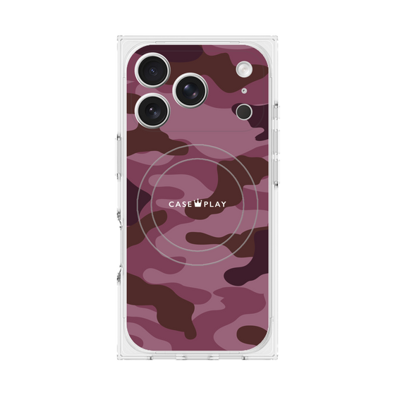 プレミアムスクエアケース with MagSafe［ Camouflage - Pink ］