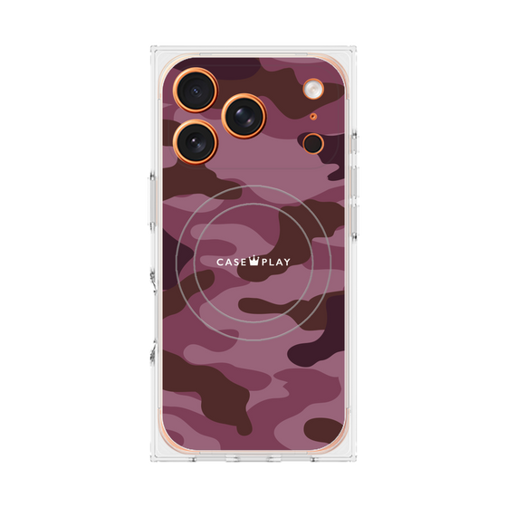 プレミアムスクエアケース with MagSafe［ Camouflage - Pink ］