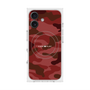プレミアムスクエアケース with MagSafe［ Camouflage - Red ］