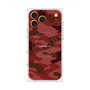 プレミアムスクエアケース with MagSafe［ Camouflage - Red ］