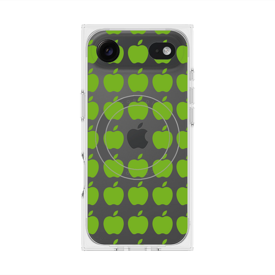 プレミアムスクエアケース with MagSafe［ Apple - Green ］
