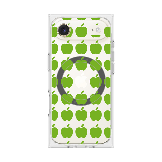 プレミアムスクエアケース with MagSafe［ Apple - Green ］