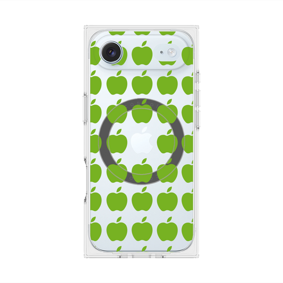 プレミアムスクエアケース with MagSafe［ Apple - Green ］