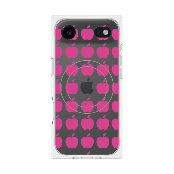 プレミアムスクエアケース with MagSafe［ Apple - Pink ］