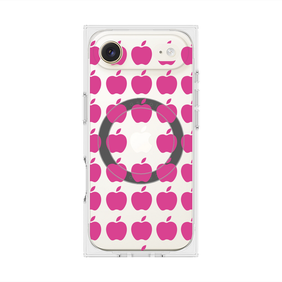 プレミアムスクエアケース with MagSafe［ Apple - Pink ］