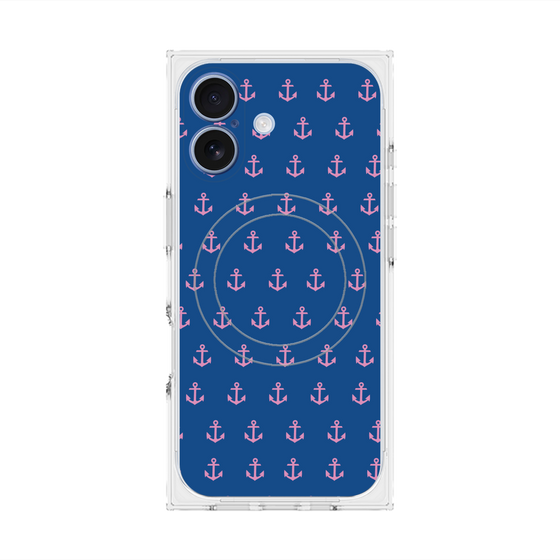 プレミアムスクエアケース with MagSafe［ Anchor - Pink ］