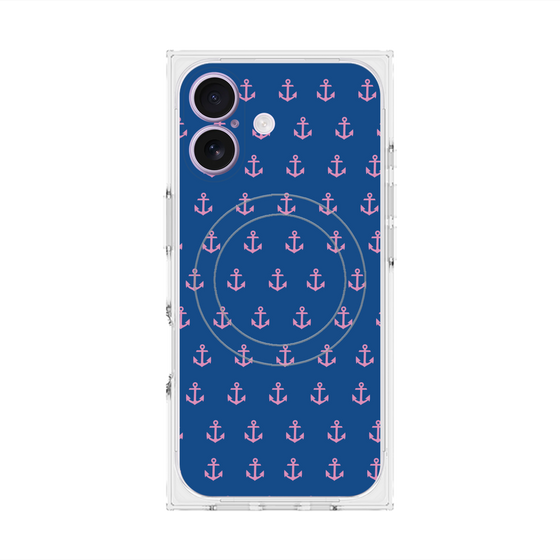プレミアムスクエアケース with MagSafe［ Anchor - Pink ］