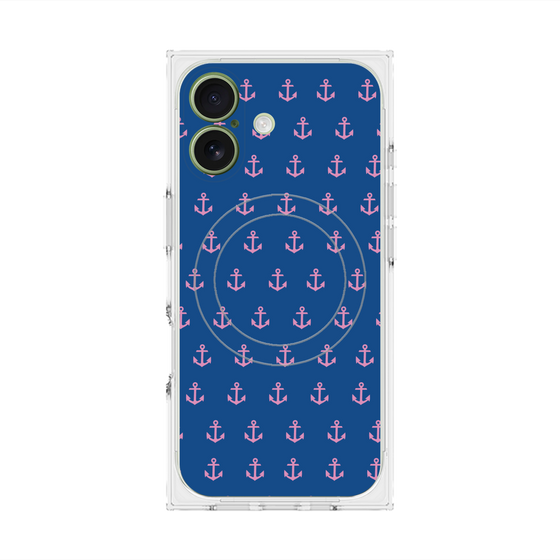 プレミアムスクエアケース with MagSafe［ Anchor - Pink ］