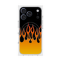 プレミアムスクエアケース with MagSafe［ 炎 - Orange ］