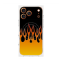 プレミアムスクエアケース with MagSafe［ 炎 - Orange ］