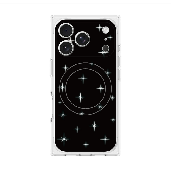 プレミアムスクエアケース with MagSafe［ Glitter - Black ］