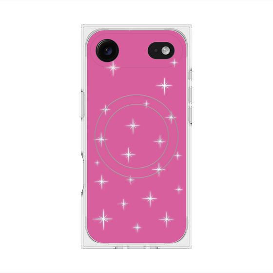 プレミアムスクエアケース with MagSafe［ Glitter - Pink ］