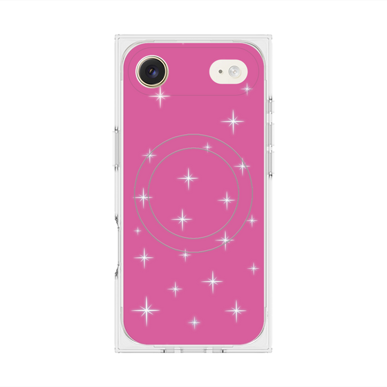 プレミアムスクエアケース with MagSafe［ Glitter - Pink ］