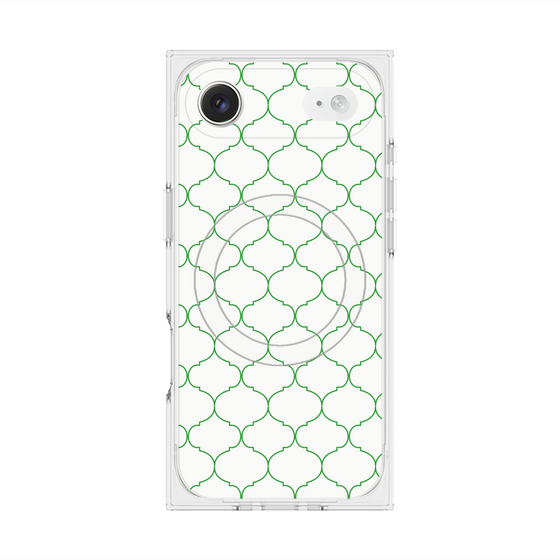 プレミアムスクエアケース with MagSafe［ Moroccan1 -Green ］
