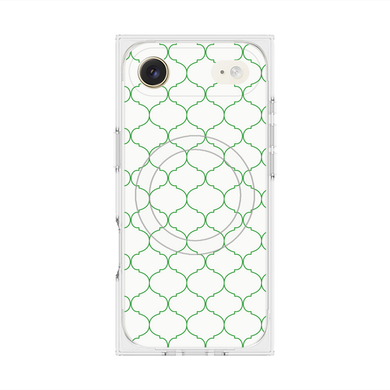 プレミアムスクエアケース with MagSafe［ Moroccan1 -Green ］