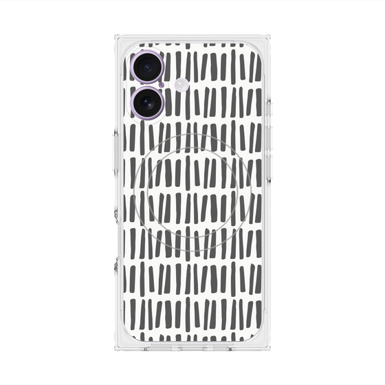 プレミアムスクエアケース with MagSafe［ Nordic - Black ］