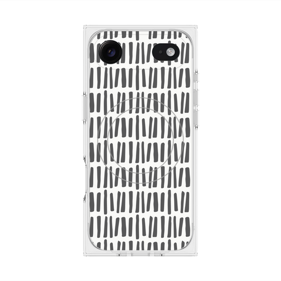 プレミアムスクエアケース with MagSafe［ Nordic - Black ］