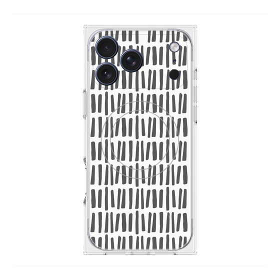プレミアムスクエアケース with MagSafe［ Nordic - Black ］