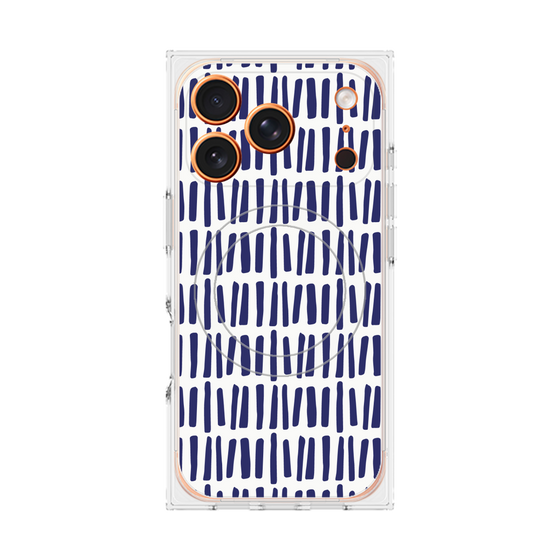 プレミアムスクエアケース with MagSafe［ Nordic - Blue ］