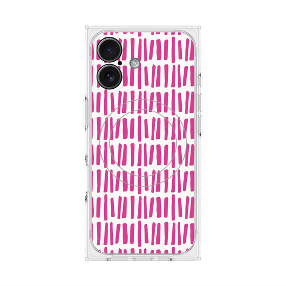プレミアムスクエアケース with MagSafe［ Nordic - Pink ］