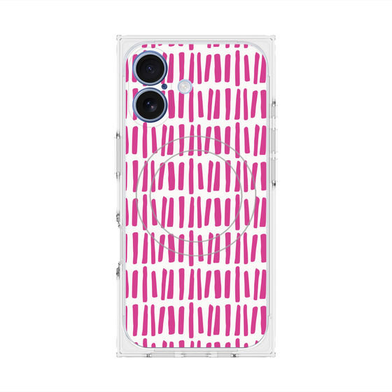 プレミアムスクエアケース with MagSafe［ Nordic - Pink ］