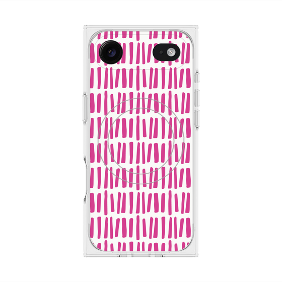 プレミアムスクエアケース with MagSafe［ Nordic - Pink ］