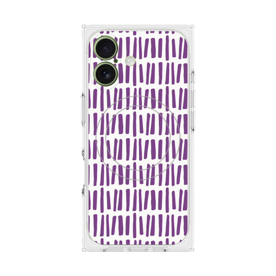 プレミアムスクエアケース with MagSafe［ Nordic - Purple ］