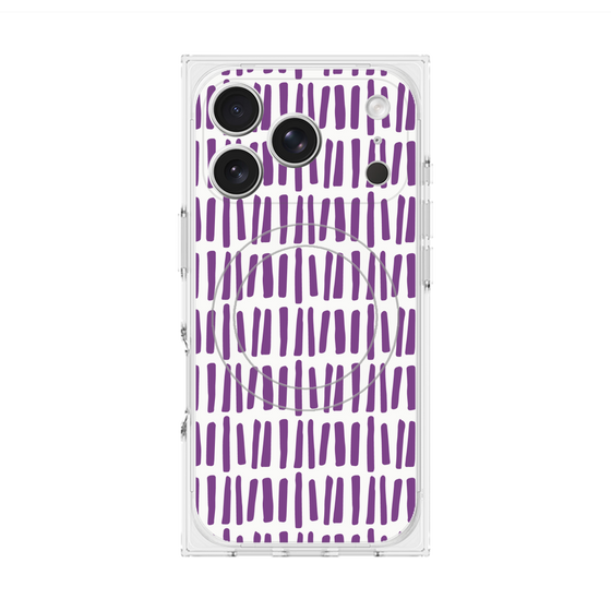 プレミアムスクエアケース with MagSafe［ Nordic - Purple ］