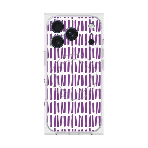プレミアムスクエアケース with MagSafe［ Nordic - Purple ］