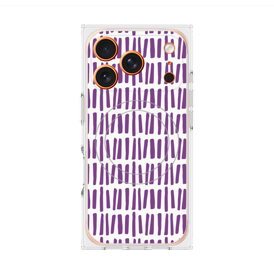 プレミアムスクエアケース with MagSafe［ Nordic - Purple ］