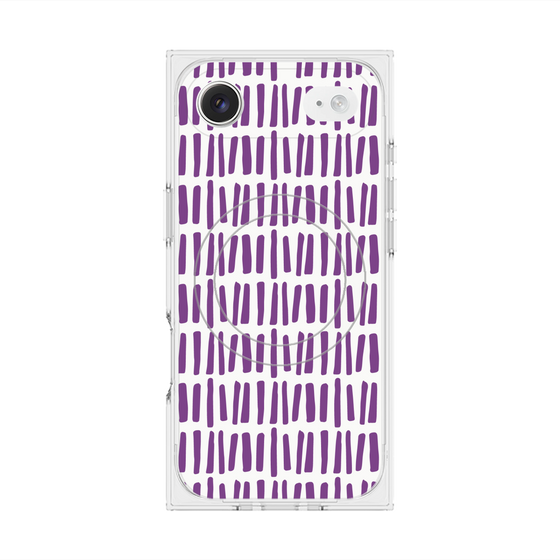プレミアムスクエアケース with MagSafe［ Nordic - Purple ］
