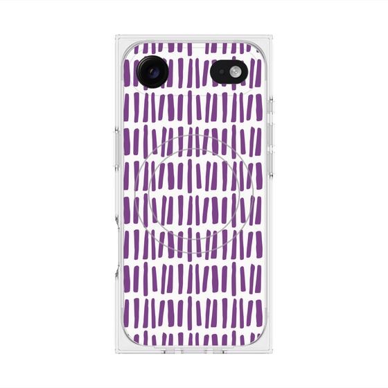 プレミアムスクエアケース with MagSafe［ Nordic - Purple ］