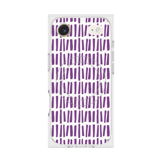プレミアムスクエアケース with MagSafe［ Nordic - Purple ］