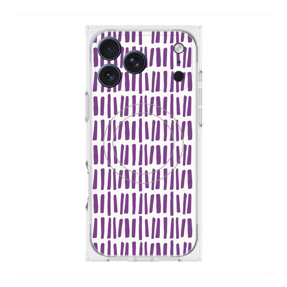 プレミアムスクエアケース with MagSafe［ Nordic - Purple ］