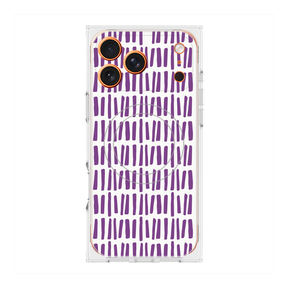 プレミアムスクエアケース with MagSafe［ Nordic - Purple ］