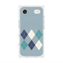 プレミアムスクエアケース with MagSafe［ Nordic Argyle - Blue ］