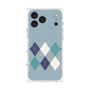 プレミアムスクエアケース with MagSafe［ Nordic Argyle - Blue ］