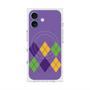 プレミアムスクエアケース with MagSafe［ Nordic Argyle - Purple ］
