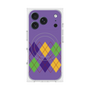 プレミアムスクエアケース with MagSafe［ Nordic Argyle - Purple ］