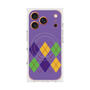 プレミアムスクエアケース with MagSafe［ Nordic Argyle - Purple ］