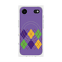 プレミアムスクエアケース with MagSafe［ Nordic Argyle - Purple ］