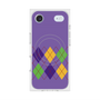 プレミアムスクエアケース with MagSafe［ Nordic Argyle - Purple ］