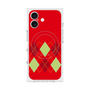 プレミアムスクエアケース with MagSafe［ Nordic Argyle - Red ］