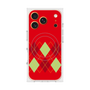 プレミアムスクエアケース with MagSafe［ Nordic Argyle - Red ］